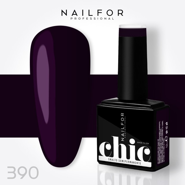 Semipermanente smalto colore per unghie: CHIC SMALTO SEMIPERMANENTE - 390 Nailfor 7,99 €