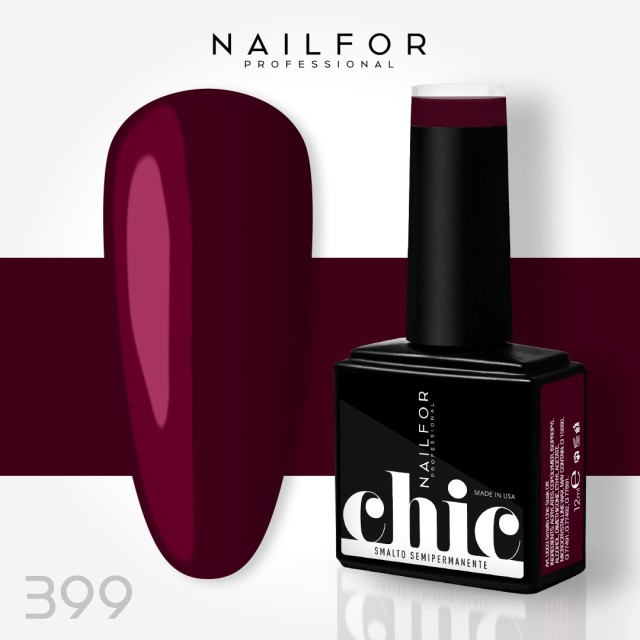 Semipermanente smalto colore per unghie: CHIC SMALTO SEMIPERMANENTE - 399 Nailfor 7,99 €