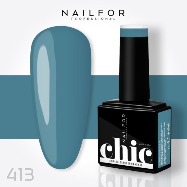 Semipermanente smalto colore per unghie: CHIC SMALTO SEMIPERMANENTE - 413 Nailfor 7,99 €