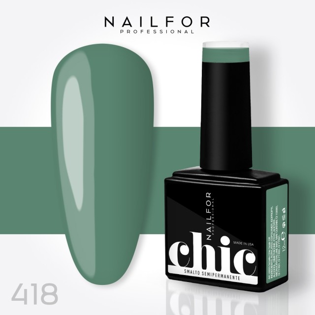 Semipermanente smalto colore per unghie: CHIC SMALTO SEMIPERMANENTE - 418 Nailfor 7,99 €