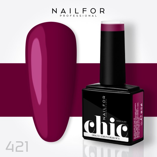 Esmalte de uñas semipermanente color: Chic ESMALTE DE UÑAS SEMIPERMANENTE - 421 Nailfor 7,99 €