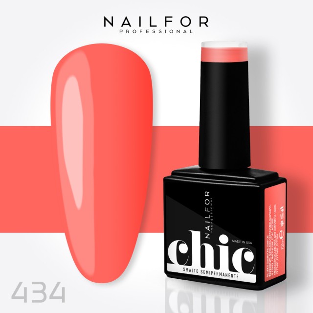 Semipermanente smalto colore per unghie: CHIC SMALTO SEMIPERMANENTE - 434 Nailfor 7,99 €