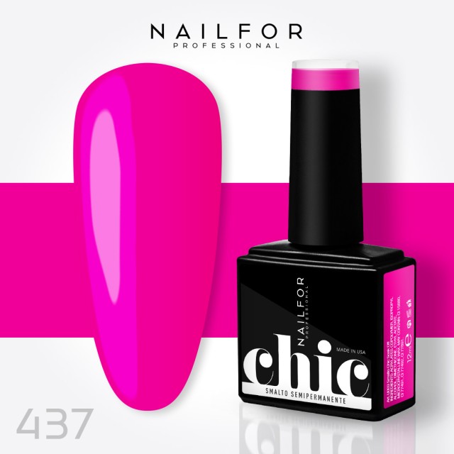 Semipermanente smalto colore per unghie: CHIC SMALTO SEMIPERMANENTE - 437 FLUO Nailfor 7,99 €