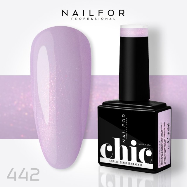 Semipermanente smalto colore per unghie: CHIC SMALTO SEMIPERMANENTE - 442 Effetto Perlato Nailfor 7,99 €