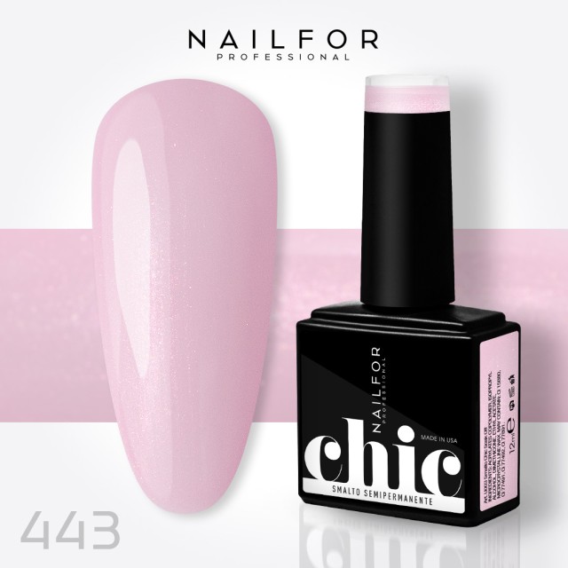 Semipermanente smalto colore per unghie: CHIC SMALTO SEMIPERMANENTE - 443 Effetto Perlato Nailfor 7,99 €