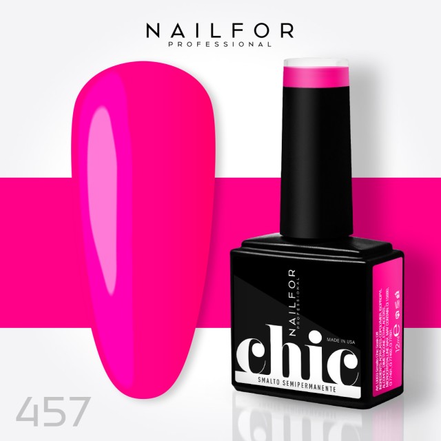 Semipermanente smalto colore per unghie: CHIC SMALTO SEMIPERMANENTE - 457 FLUO Nailfor 7,99 €