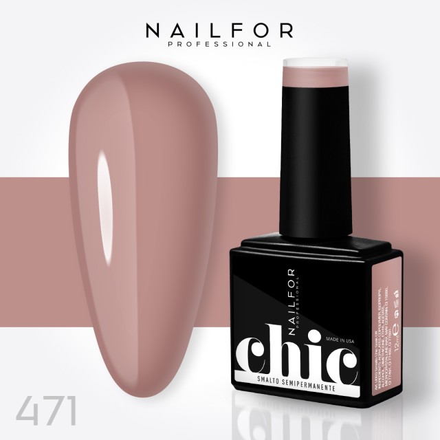 Semipermanente smalto colore per unghie: CHIC SMALTO SEMIPERMANENTE - 471 Nailfor 7,99 €