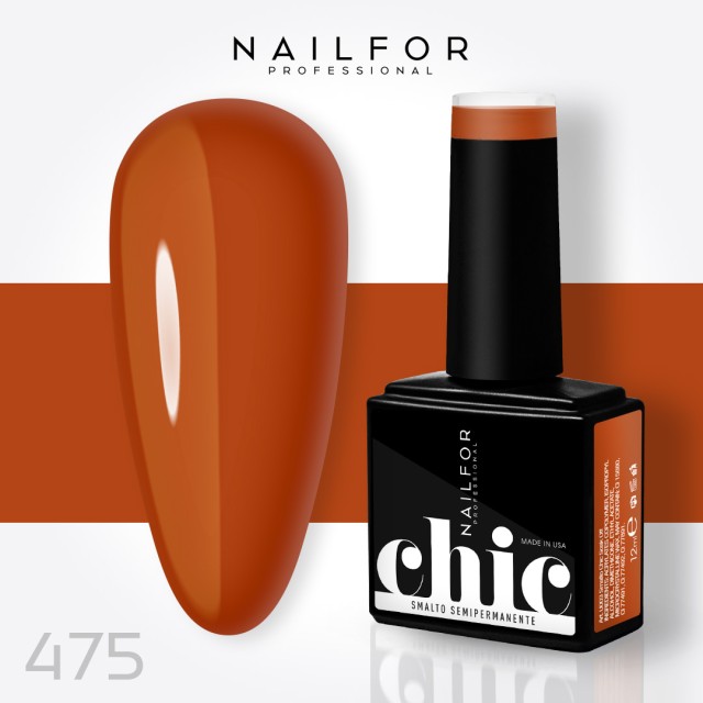 Semipermanente smalto colore per unghie: CHIC SMALTO SEMIPERMANENTE - 475 Nailfor 7,99 €