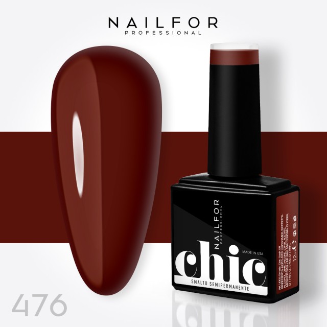Semipermanente smalto colore per unghie: CHIC SMALTO SEMIPERMANENTE - 476 Nailfor 7,99 €