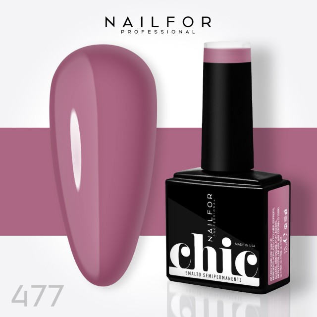 Semipermanente smalto colore per unghie: CHIC SMALTO SEMIPERMANENTE - 477 Nailfor 7,99 €