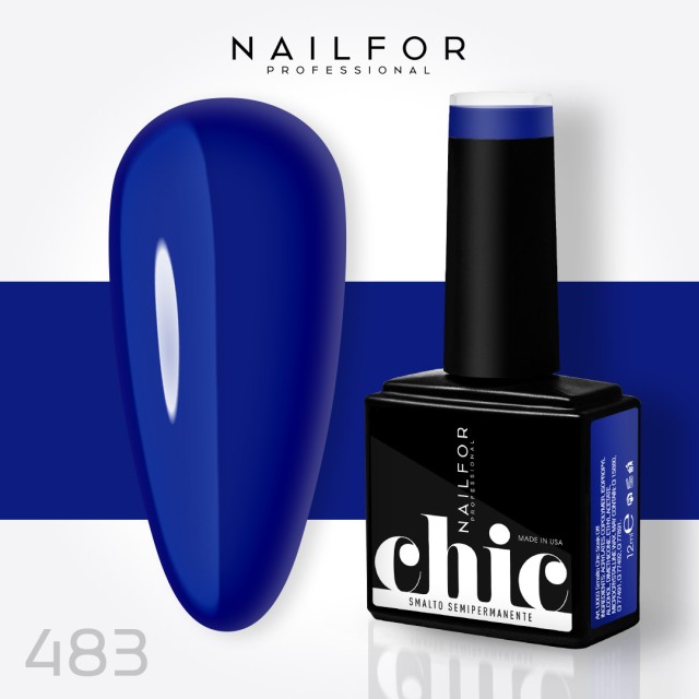 Semipermanente smalto colore per unghie: CHIC SMALTO SEMIPERMANENTE - 483 Nailfor 7,99 €