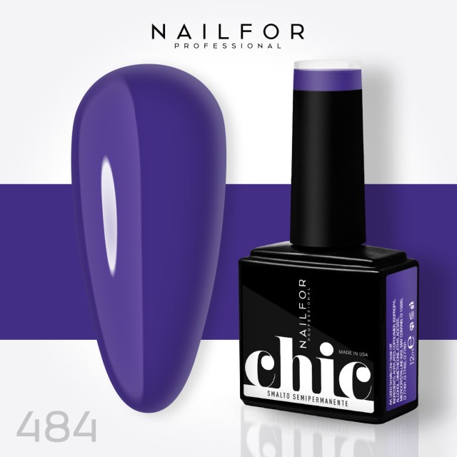 Semipermanente smalto colore per unghie: CHIC SMALTO SEMIPERMANENTE - 484 Nailfor 7,99 €
