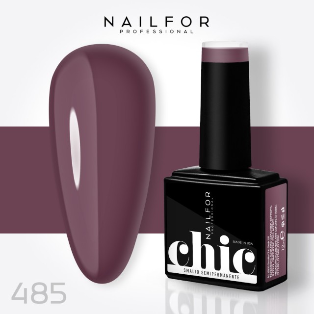 Semipermanente smalto colore per unghie: CHIC SMALTO SEMIPERMANENTE - 485 Nailfor 7,99 €