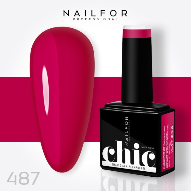 CHIC SEMI-PERMANENT NAIL POLISH - 487 Viva Magenta