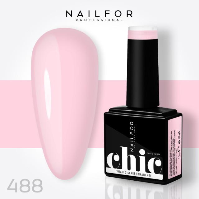 Semipermanente smalto colore per unghie: CHIC SMALTO SEMIPERMANENTE - 488 Nailfor 7,99 €