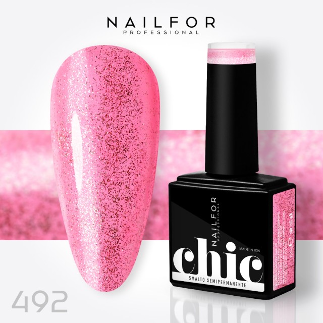 Semipermanente smalto colore per unghie: CHIC SMALTO SEMIPERMANENTE - 492 Nailfor 7,99 €