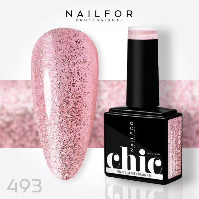 Semipermanente smalto colore per unghie: CHIC SMALTO SEMIPERMANENTE - 493 Nailfor 7,99 €