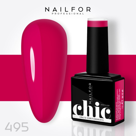 Vernis à ongles semi-permanent couleur : Chic SEMI-PERMANENT NAIL POLISH - 495 Nailfor €7.99