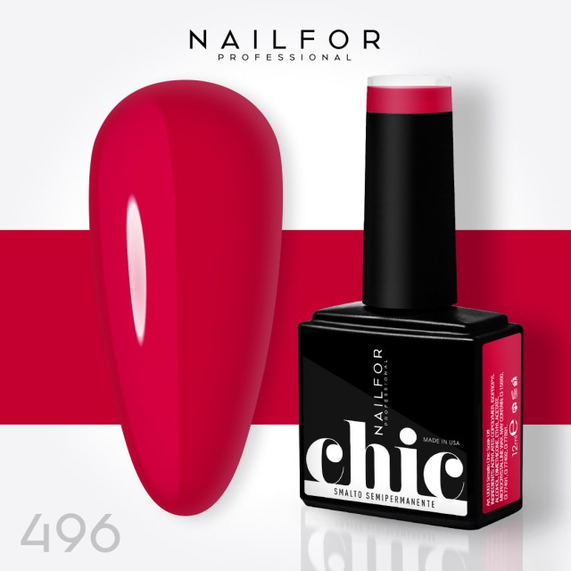 Semipermanente smalto colore per unghie: CHIC SMALTO SEMIPERMANENTE - 496 Nailfor 7,99 €