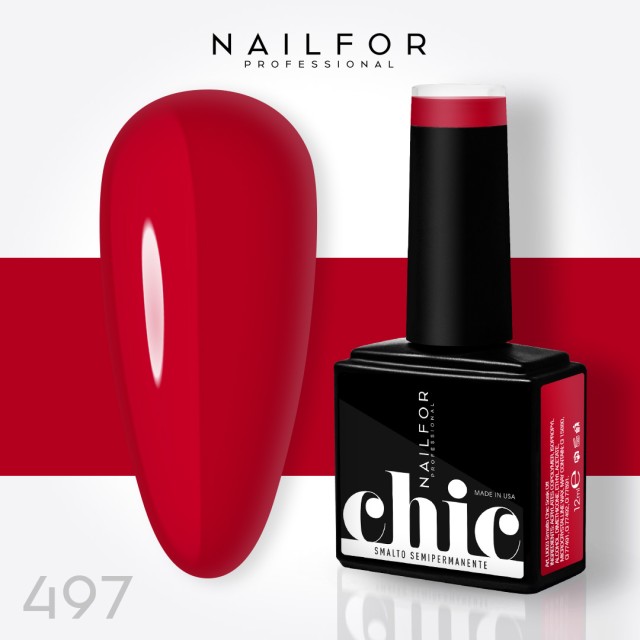 Semipermanente smalto colore per unghie: CHIC SMALTO SEMIPERMANENTE - 497 Nailfor 7,99 €