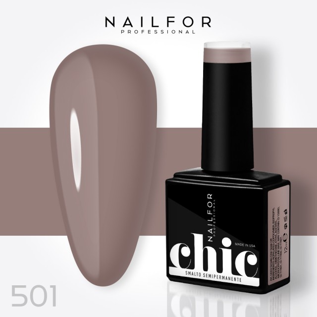 Semipermanente smalto colore per unghie: CHIC SMALTO SEMIPERMANENTE - 501 Nailfor 7,99 €