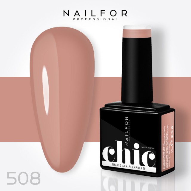 Semipermanente smalto colore per unghie: CHIC SMALTO SEMIPERMANENTE - 508 Nailfor 7,99 €