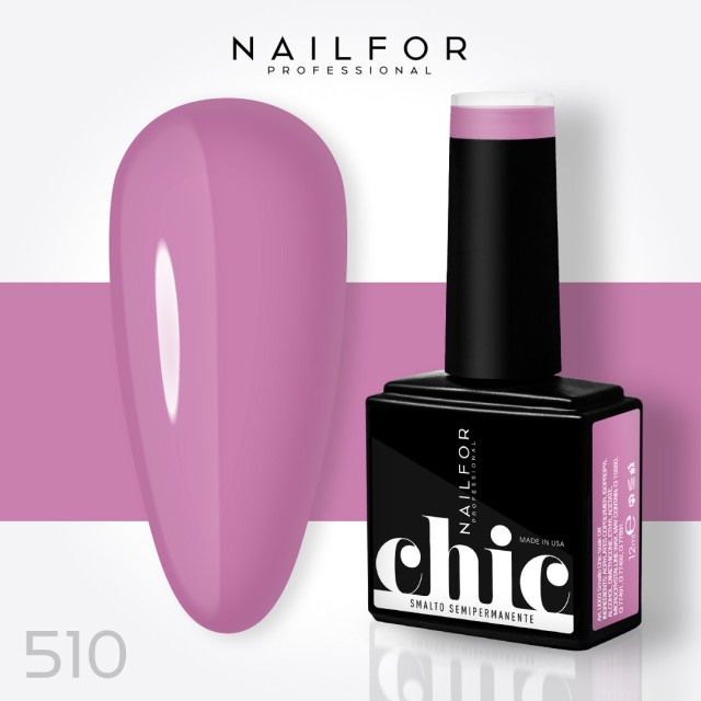 Semipermanente smalto colore per unghie: CHIC SMALTO SEMIPERMANENTE - 510 Nailfor 7,99 €