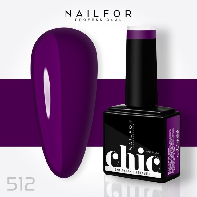 Semipermanente smalto colore per unghie: CHIC SMALTO SEMIPERMANENTE - 512 Nailfor 7,99 €
