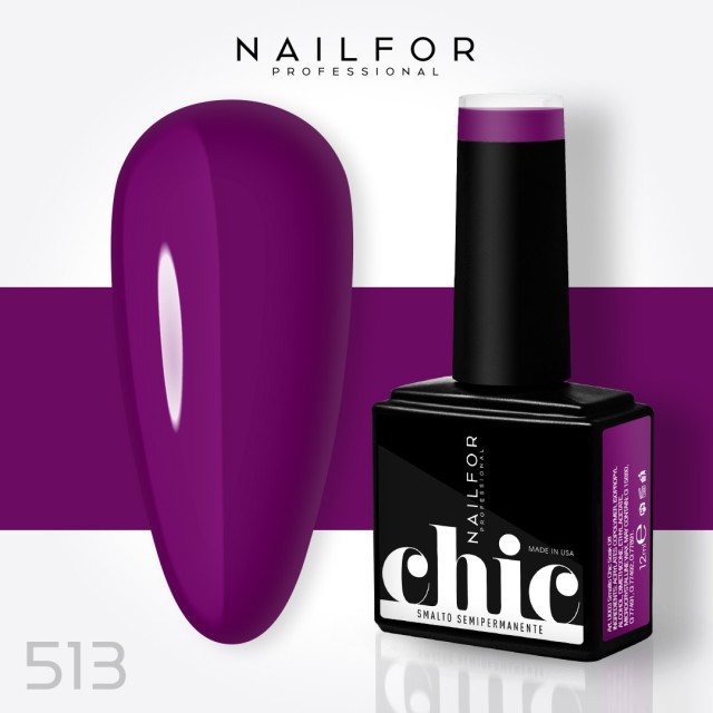 Semipermanente smalto colore per unghie: CHIC SMALTO SEMIPERMANENTE - 513 Nailfor 7,99 €