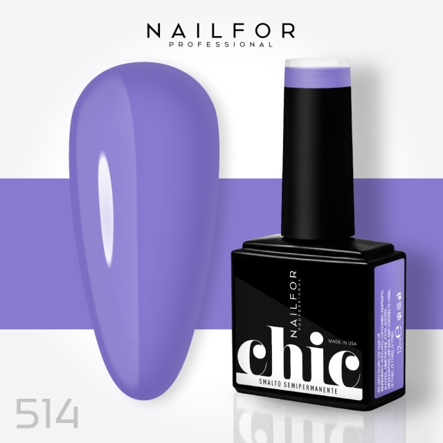 Semipermanente smalto colore per unghie: CHIC SMALTO SEMIPERMANENTE - 514 Nailfor 7,99 €
