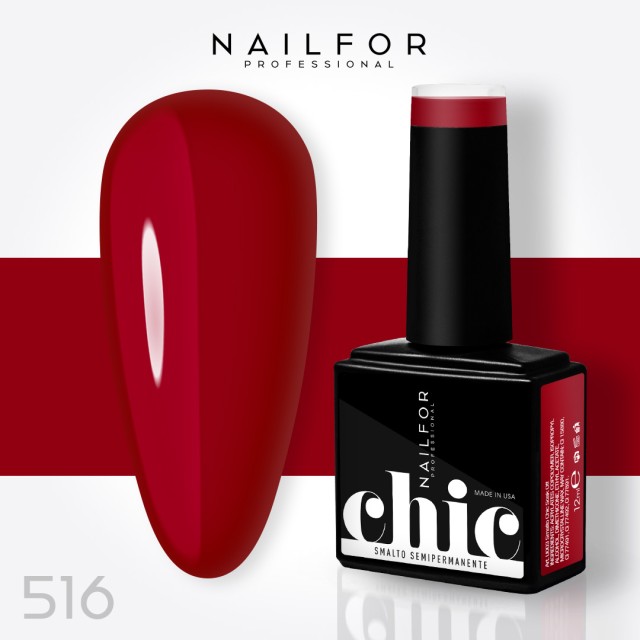 Semipermanente smalto colore per unghie: CHIC SMALTO SEMIPERMANENTE - 516 Nailfor 7,99 €