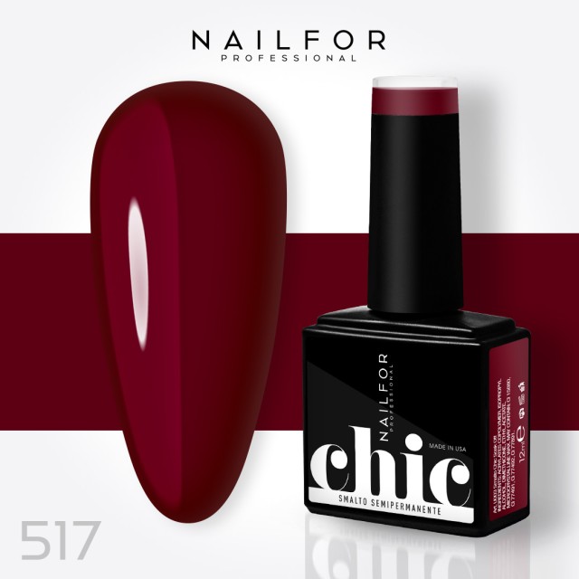 Semipermanente smalto colore per unghie: CHIC SMALTO SEMIPERMANENTE - 517 Nailfor 7,99 €