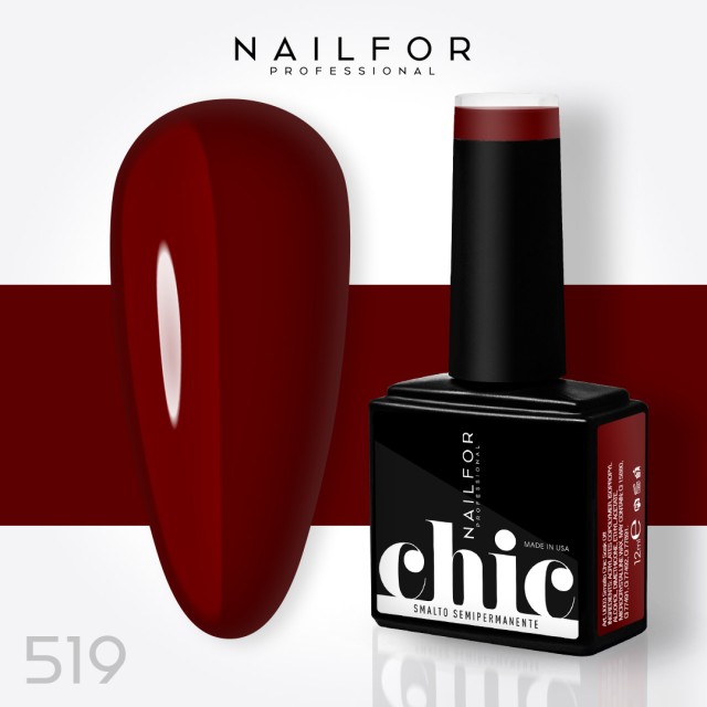 Semipermanente smalto colore per unghie: CHIC SMALTO SEMIPERMANENTE - 519 Nailfor 7,99 €