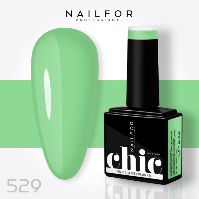 Semipermanente smalto colore per unghie: CHIC SMALTO SEMIPERMANENTE - 529 Nailfor 7,99 €