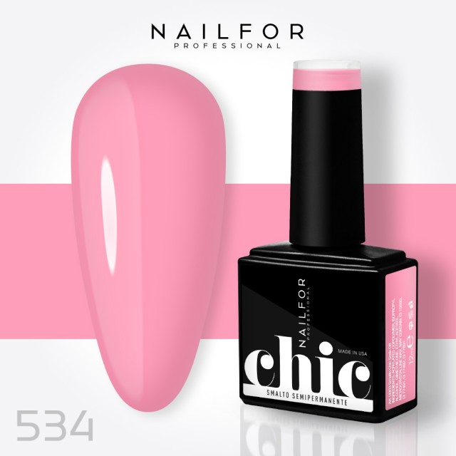 Semipermanente smalto colore per unghie: CHIC SMALTO SEMIPERMANENTE - 534 Nailfor 7,99 €