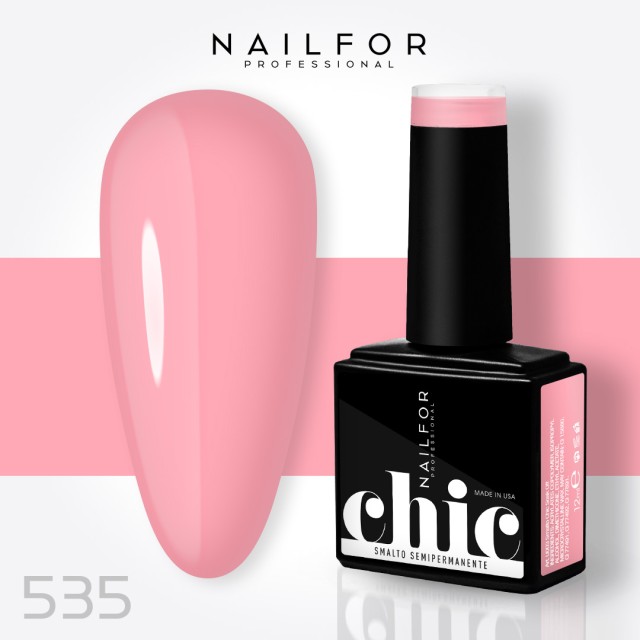 Semipermanente smalto colore per unghie: CHIC SMALTO SEMIPERMANENTE - 535 Nailfor 7,99 €