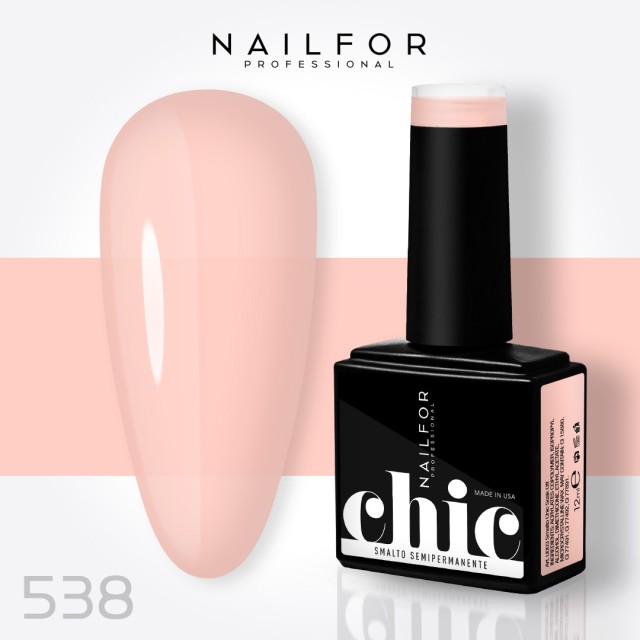 Semipermanente smalto colore per unghie: CHIC SMALTO SEMIPERMANENTE - 538 Nailfor 7,99 €