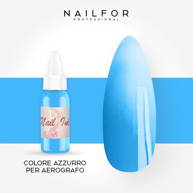 COLORE AZZURRO PER AEROGRAFO - Nailfor