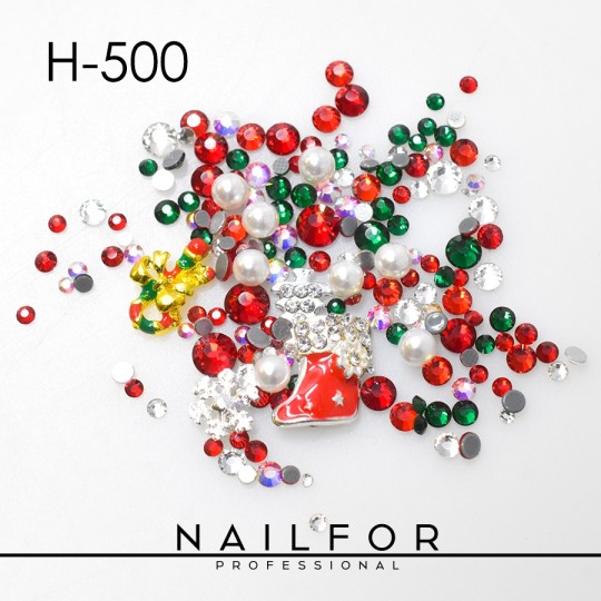 nail art decoration nail reconstruction CRYSTALS CHRISTMAS Strass H500 Nailfor €3.99