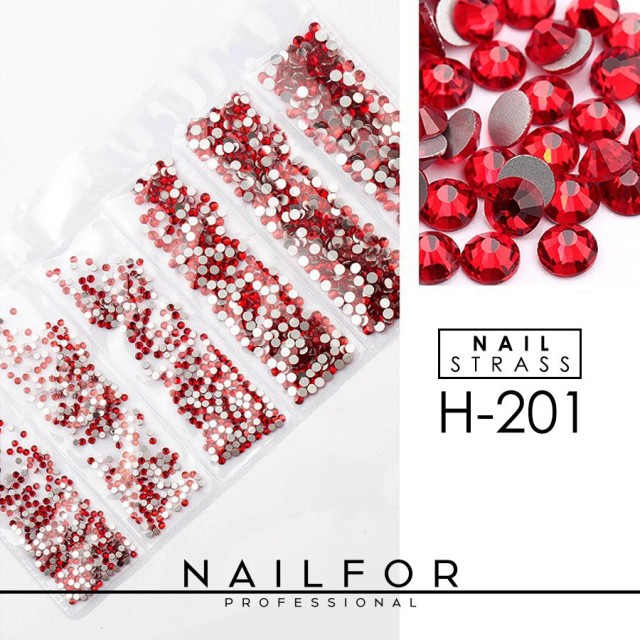 decorazione nail art ricostruzione unghie CRISTALLI STRASS DECORAZIONE NAIL ART H201 Nailfor 6,99 €