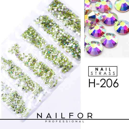 nail art decoration nail reconstruction CRYSTALS Strass Nail art DECORATION H206 rainbow reflections Nailfor €7.99