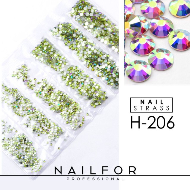 Decoración nail art , reconstrucción de uñas, CRISTALES Strass Nail art H206 reflejos arcoíris, Nailfor 7,99 €