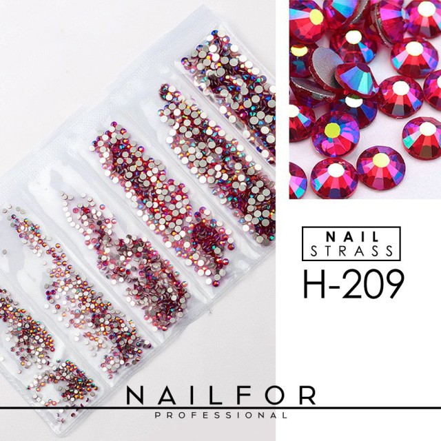 decorazione nail art ricostruzione unghie CRISTALLI STRASS DECORAZIONE NAIL ART H209 Nailfor 7,99 €