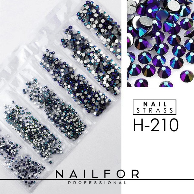 decorazione nail art ricostruzione unghie CRISTALLI STRASS DECORAZIONE NAIL ART H210 Nailfor 7,99 €