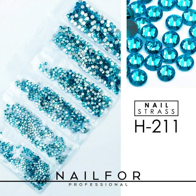 decorazione nail art ricostruzione unghie CRISTALLI STRASS DECORAZIONE NAIL ART H211 Nailfor 6,99 €