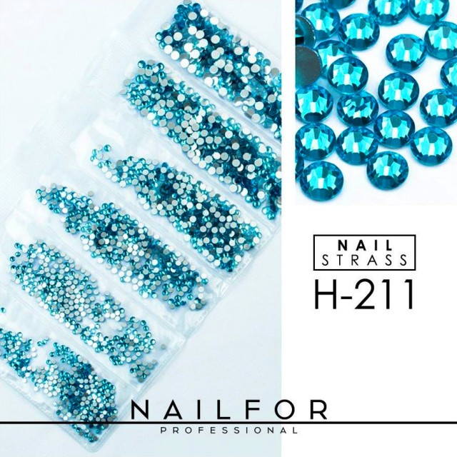 Decoración nail art , reconstrucción de uñas, CRISTALES Strass , DECORACIÓN Nail art H211 Nailfor 6,99 €