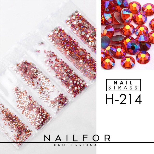 decorazione nail art ricostruzione unghie CRISTALLI STRASS DECORAZIONE NAIL ART H214 Nailfor 7,99 €