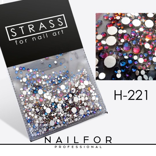 nail art decoration nail reconstruction CRYSTALS Strass Nail art DECORATION H221 Nailfor €7.99