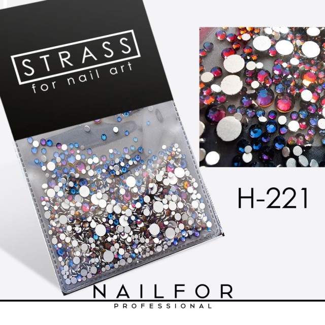 Decoración nail art , reconstrucción de uñas, CRISTALES Strass Nail art H221 Nailfor 7,99 €