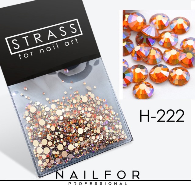 decorazione nail art ricostruzione unghie CRISTALLI STRASS DECORAZIONE NAIL ART H222 Nailfor 7,99 €